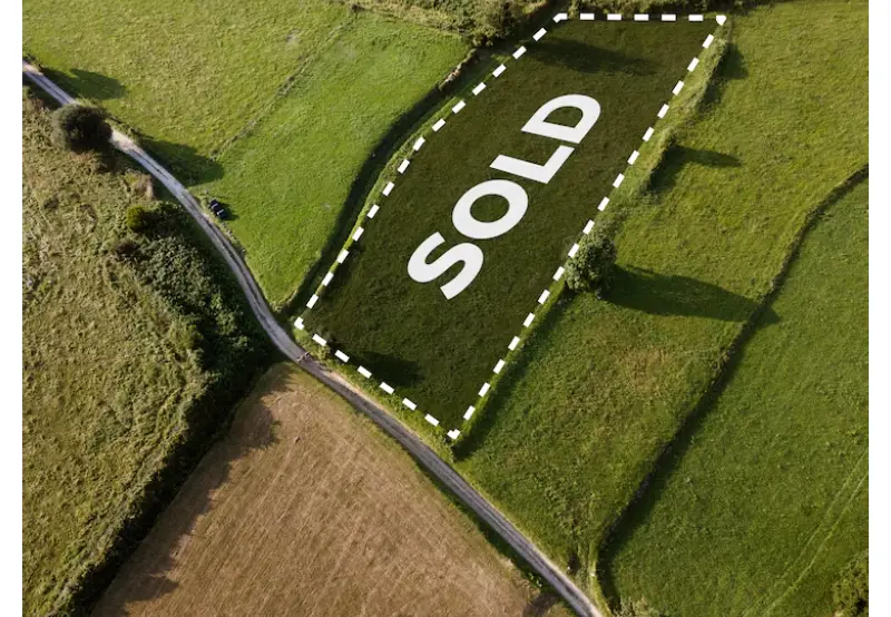 Selling land for cash.