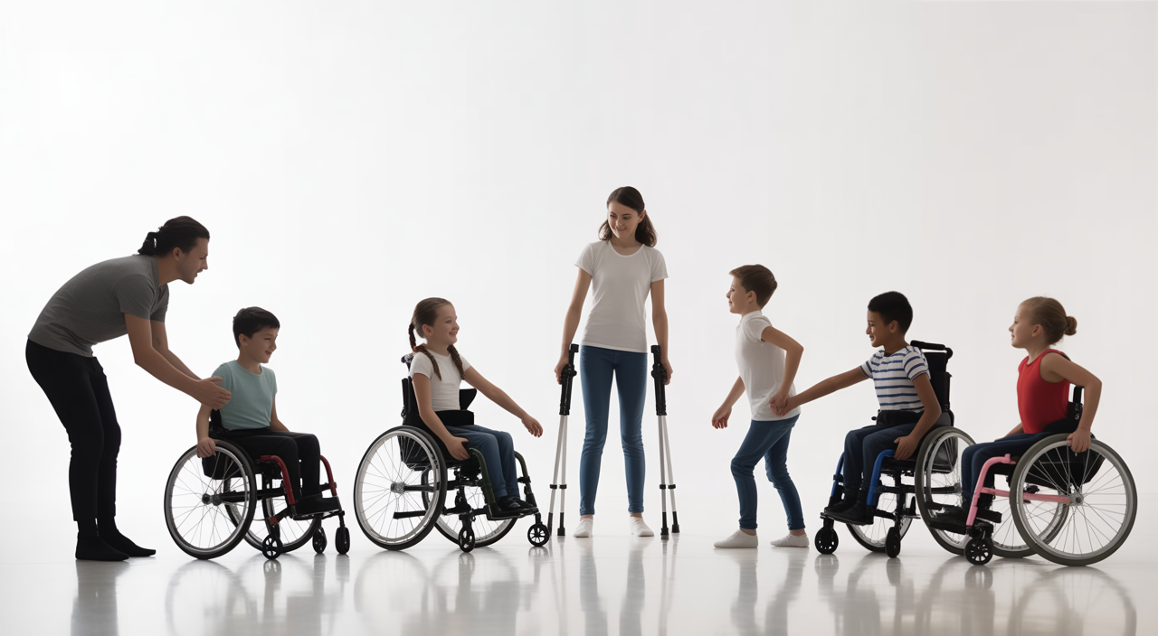 Child participating in an adaptive dance class in Toronto
